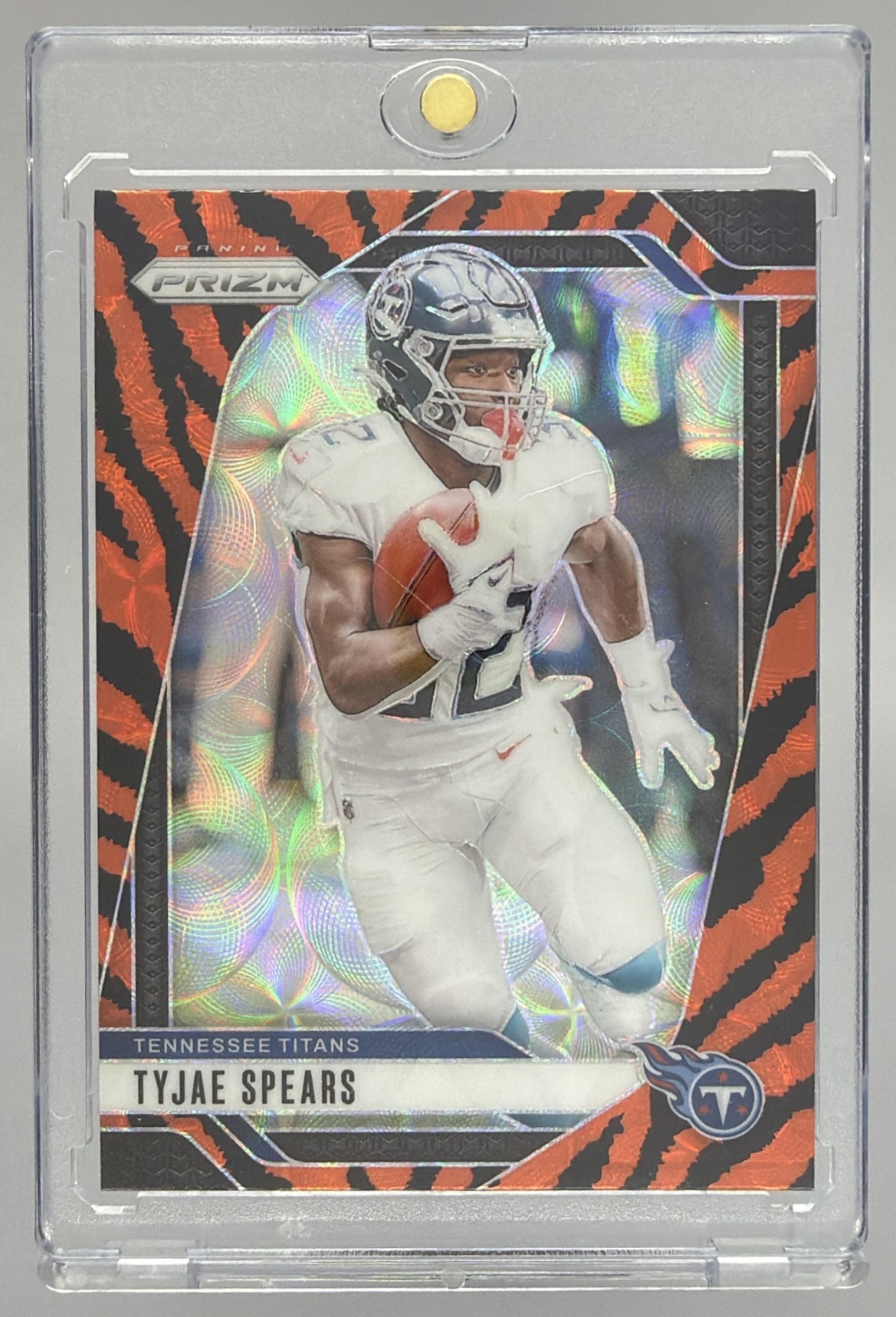 Card image for 2024 Panini Football Prizm Tyjae Spears #278 Tennessee Titans