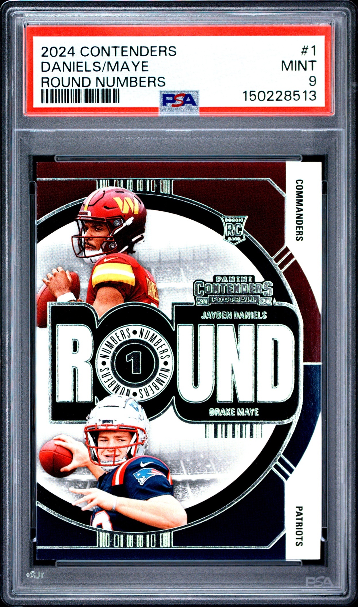 Card image for 2024 Panini Football Prestige Drake Maye City Limits #1 New England Patriots