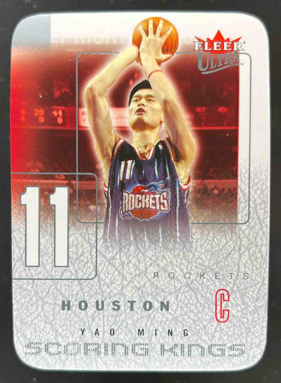 Card image for 2003-04 FLEER ULTRA YAO MING SCORING KINGS #10 SK HOUSTON ROCKETS