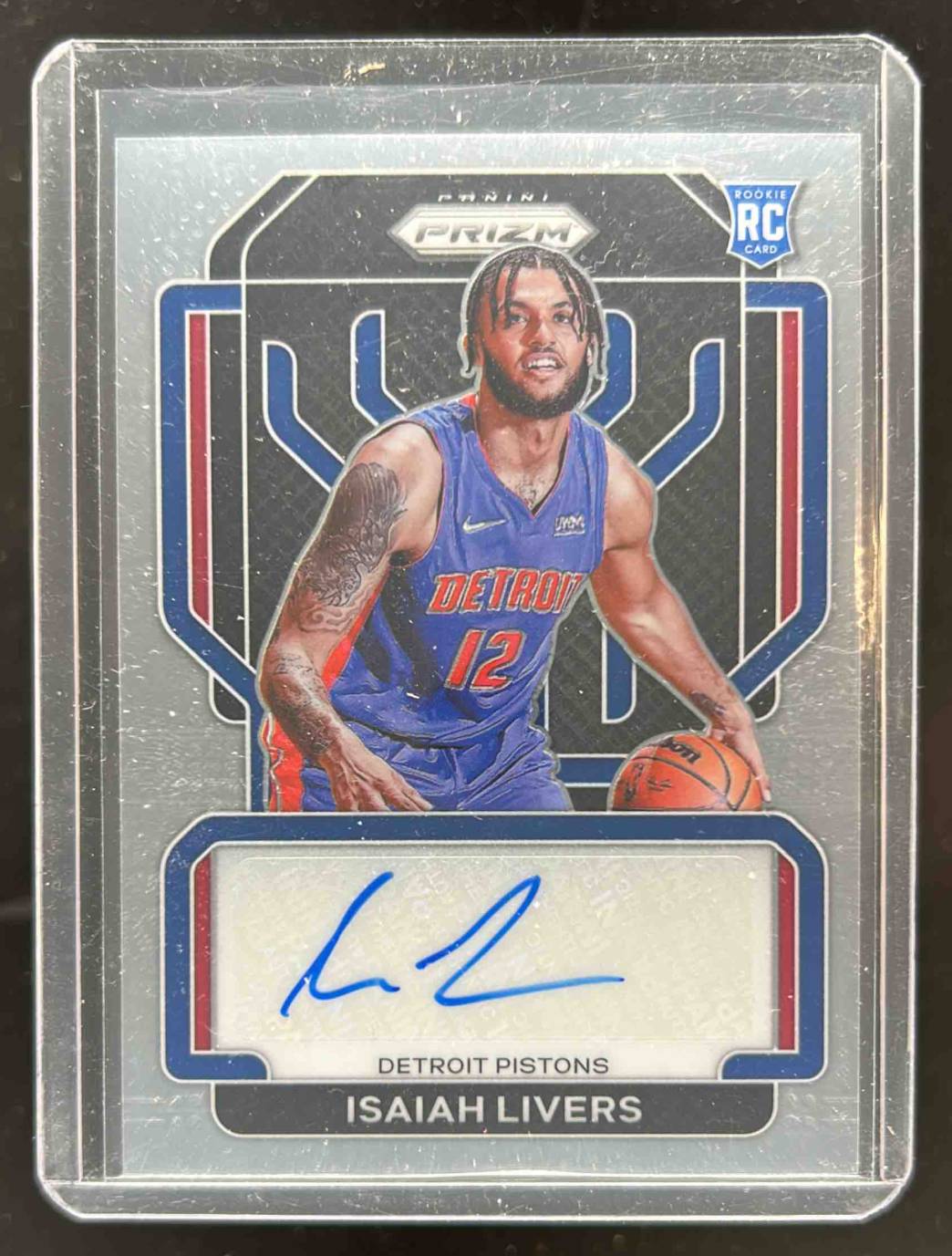 Card image for 2021-22 PRIZM ISAIAH LIVERS #RS-ILV ROOKIE SIGNATURES RC AUTO