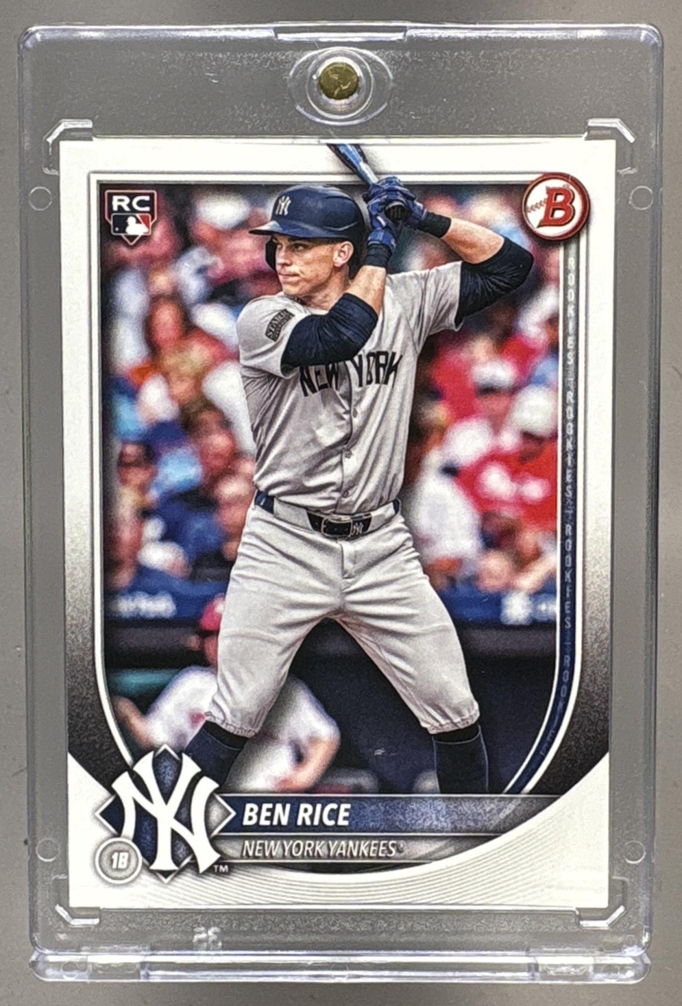 2025 BOWMAN BEN RICE #85 RC YANKEES