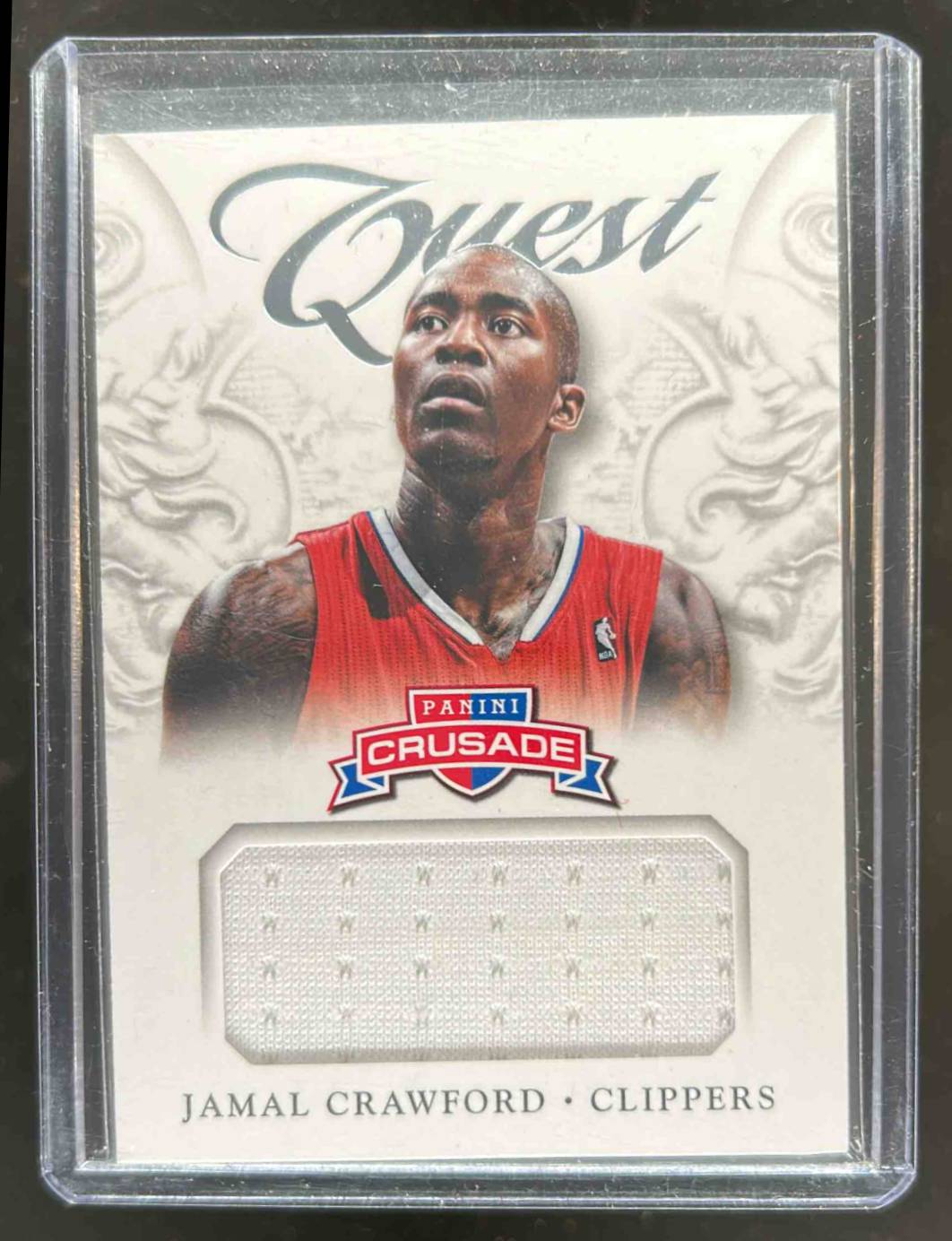 Card image for 2012-13 PANINI CRUSADE JAMAL CRAWFORD QUEST MEMORABILIA #14 LOS ANGELES CLIPPERS