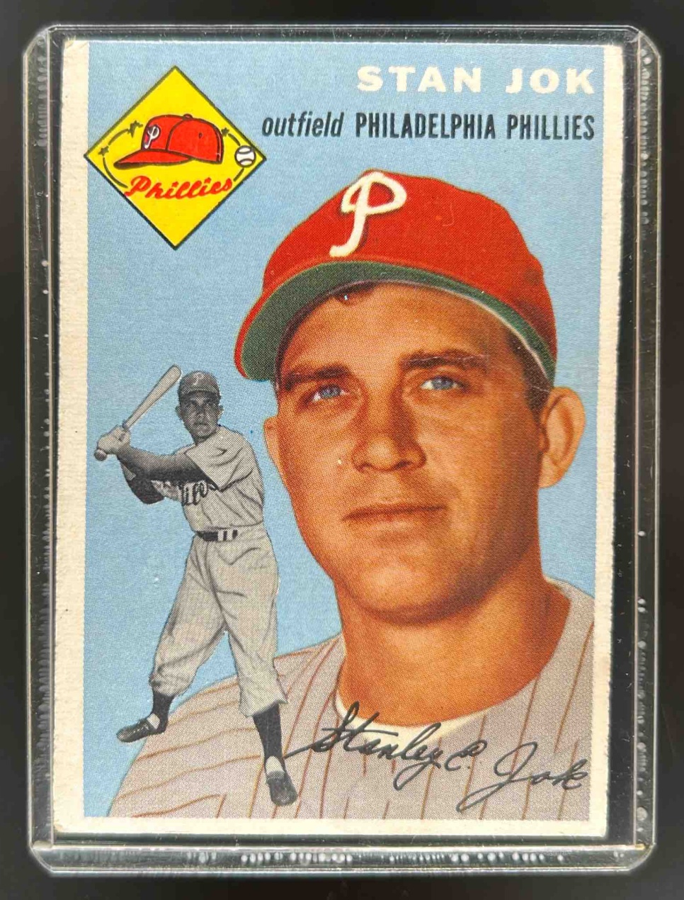 Card image for 1954 TOPPS STAN JOK #196 RC ROOKIE PHILADELPHIA PHILLIES