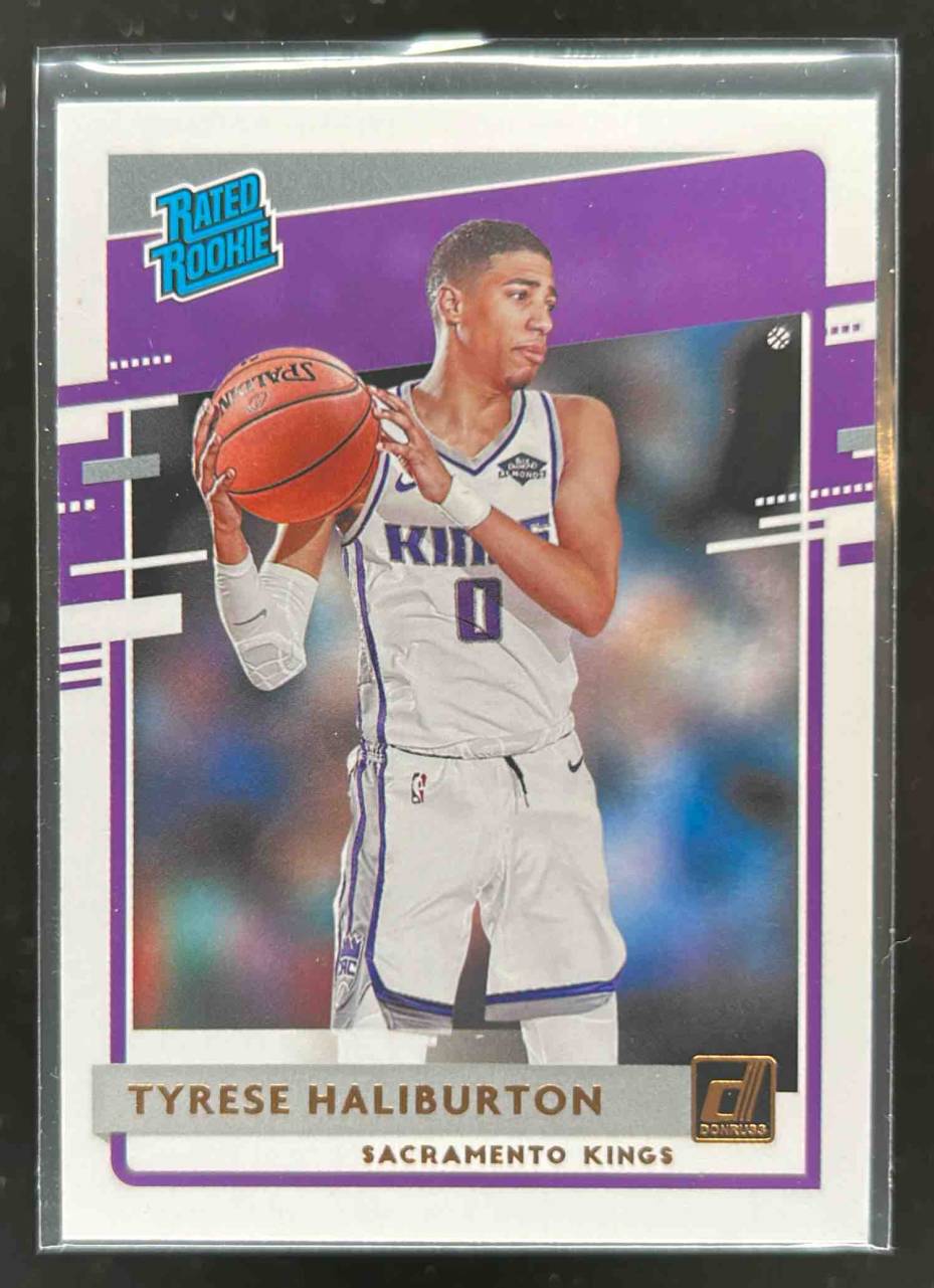 Card image for 2020-21 PANINI DONRUSS TYRESE HALIBURTON #231 RC ROOKIE SACRAMENTO KINGS