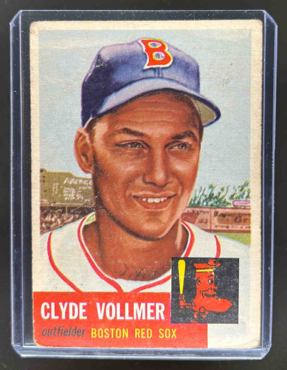 Card image for 1953 TOPPS BASEBALL CLYDE VOLLMER #32 BOSTON RED SOX