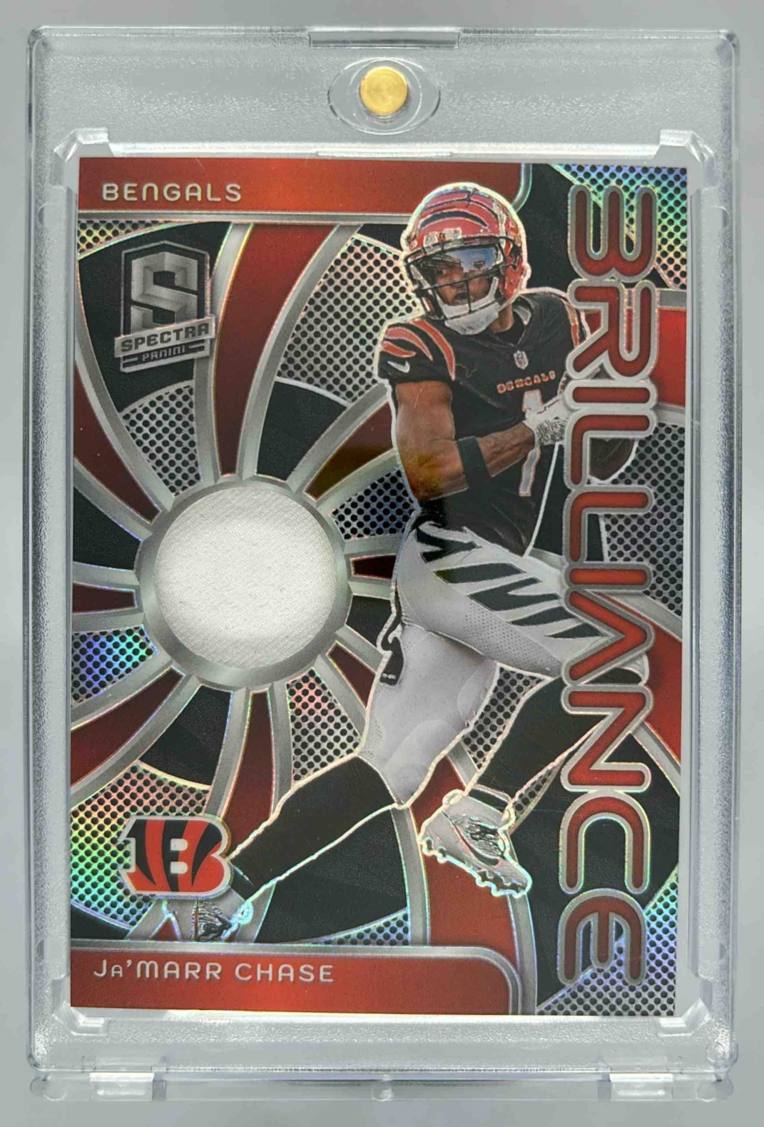 Card image for 2024 Panini Spectra Ja'Marr Chase Brilliance /99 #BRI-JCE Bengals
