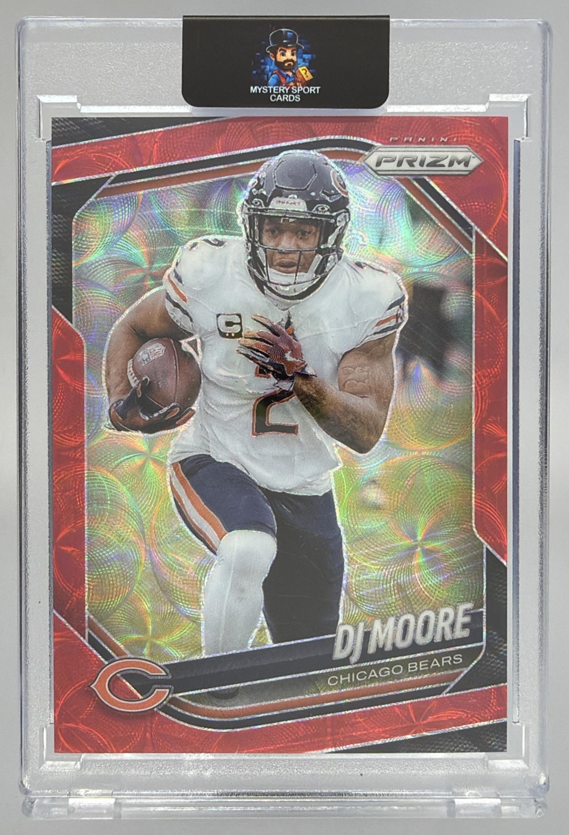 Card image for 2025 Panini Football Prizm DJ Moore Super Bowl LX /60 #92 Chicago Bears