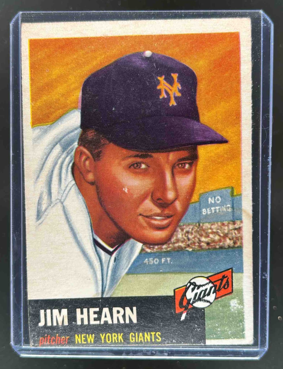 Card image for 1953 TOPPS BASEBALL JIM HEARN #38 NEW YORK GIANTS