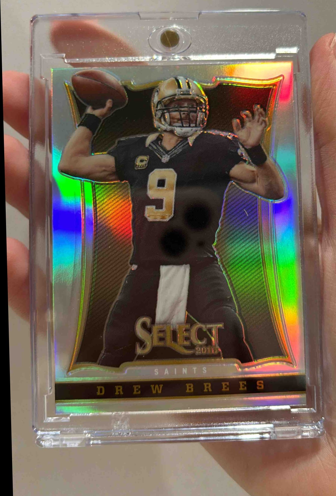 Card image for 2013 Panini Football Prizm Silver Drew Brees #140 New Orleans Saints