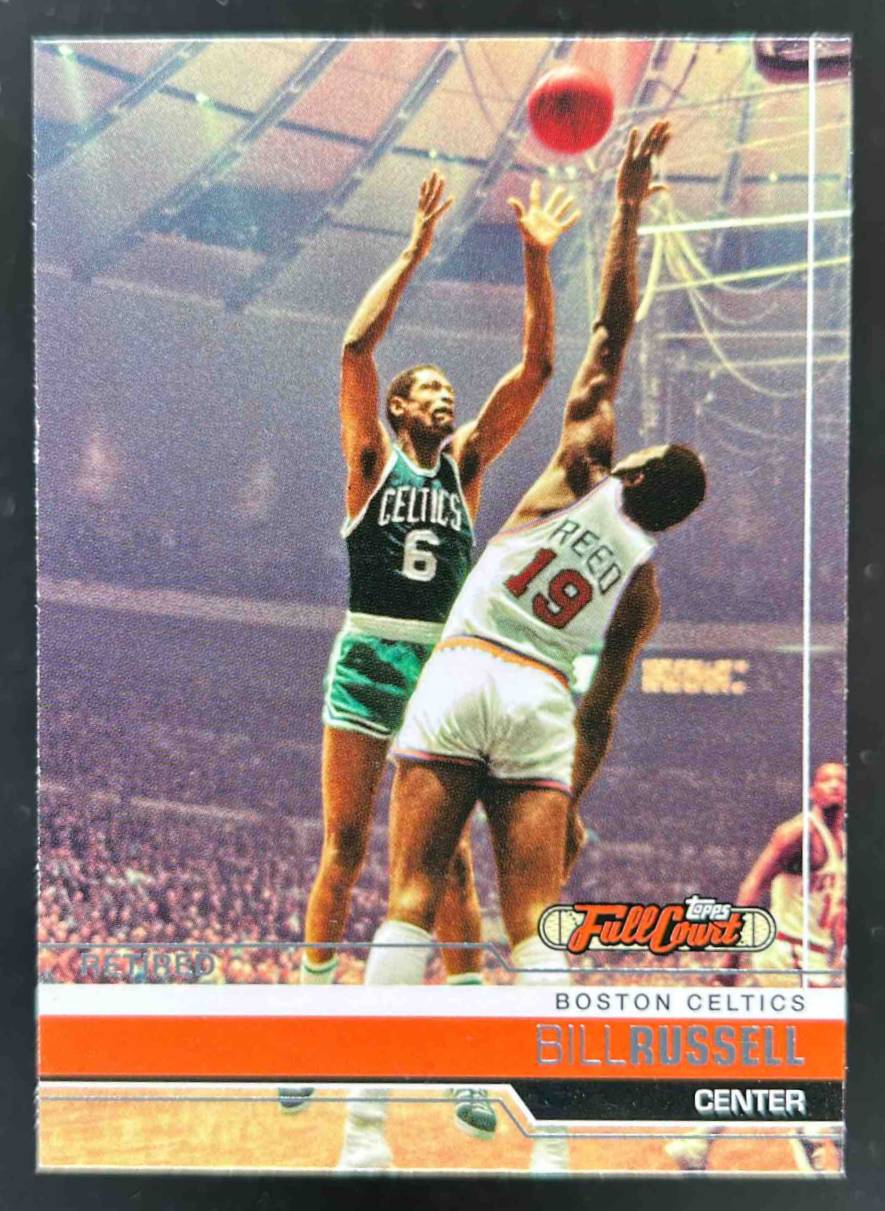 Card image for 2006-07 TOPPS FULL COURT BILL RUSSELL #100 BOSTON CELTICS