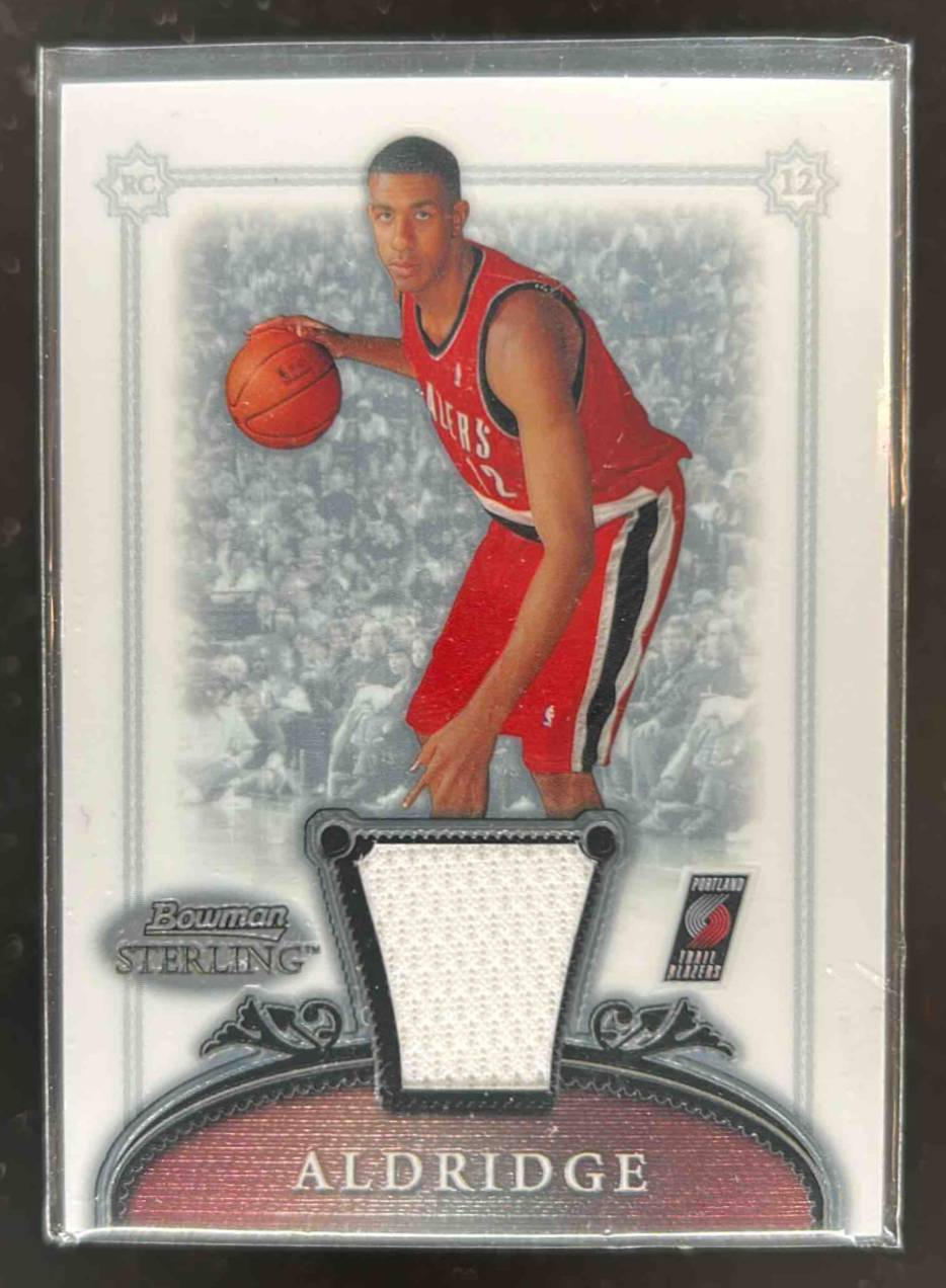 Card image for 2006-07 BOWMAN STERLING LAMARCUS ALDRIDGE #60 MEM RC PORTLAND TRAIL BLAZERS