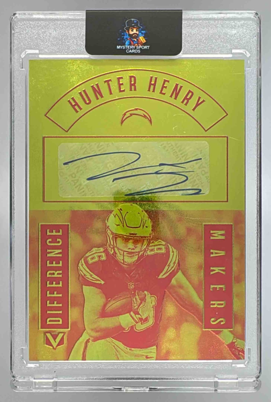 Card image for 2017 Panini Vertex Hunter Henry Difference Makers /25 #DM-HH Auto Chargers