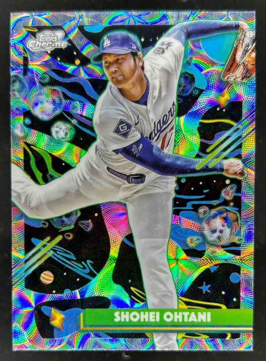 Card image for Shohei Ohtani 2025 Topps Cosmic Chrome Nucleus Refractor