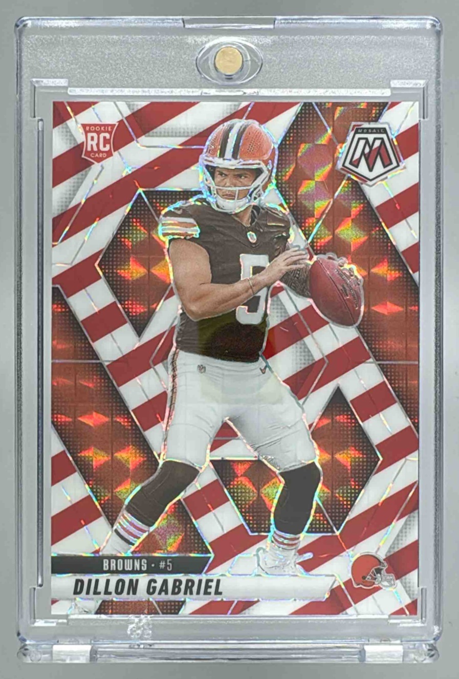Card image for 2025 Panini Football Mosaic Dillon Gabriel Rookies #332 RC Cleveland Browns