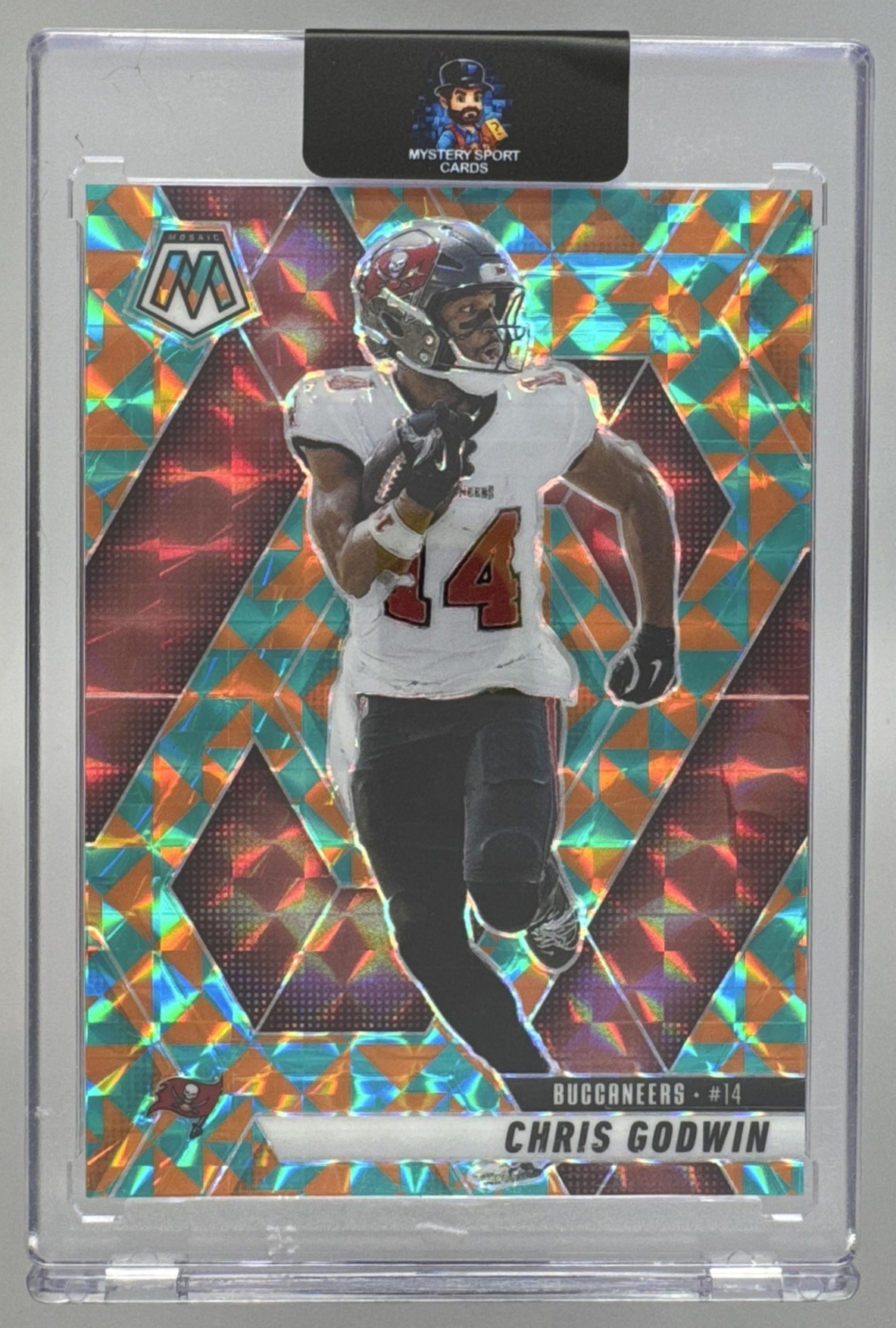 Card image for 2025 Panini Mosaic Chris Godwin Tessellation Prizm /15 #167 Buccaneers