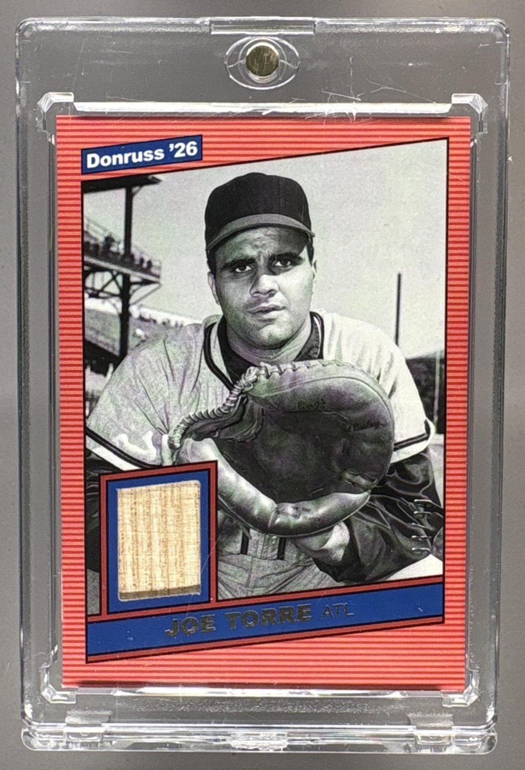 2026 PANINI DONRUSS JOE TORRE #RM-JT RETRO 1986 MATERIALS PATCH BRAVES