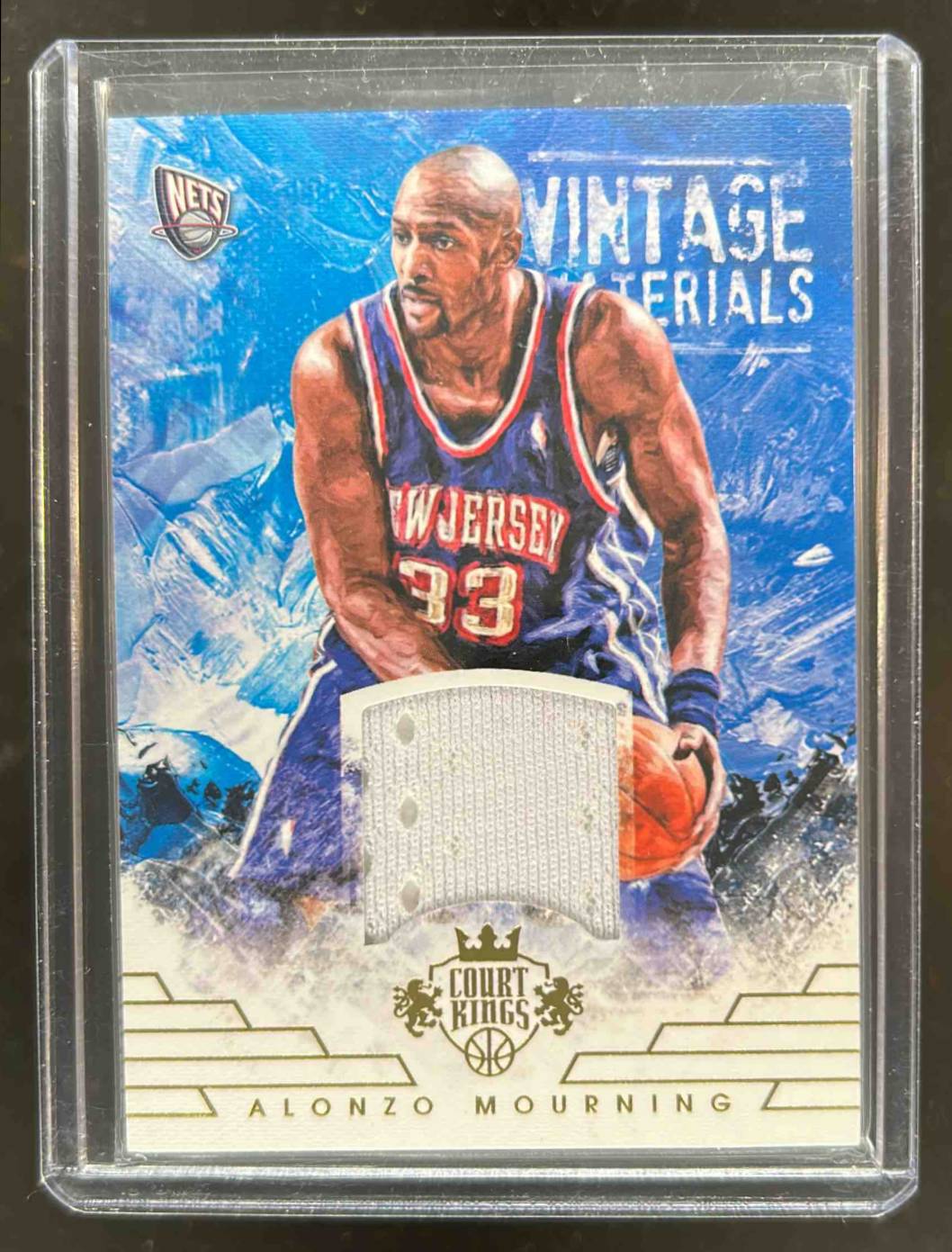 Card image for 2015-16 PANINI COURT KINGS ALONZO MOURNING VINTAGE MATERIALS /199 #1