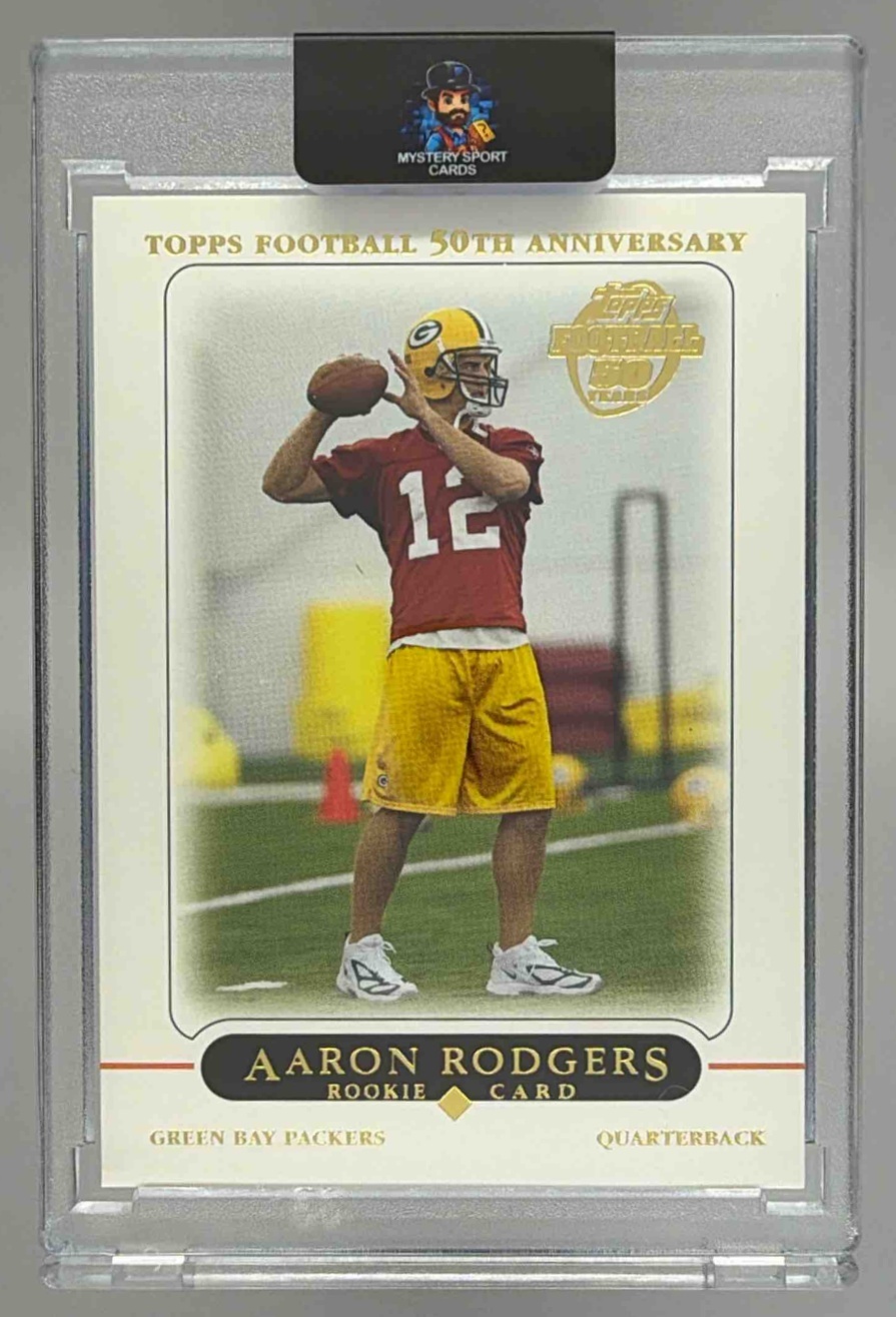 Card image for 2005 Topps Football 1st Edition Aaron Rodgers #431 RC Green Bay Packers