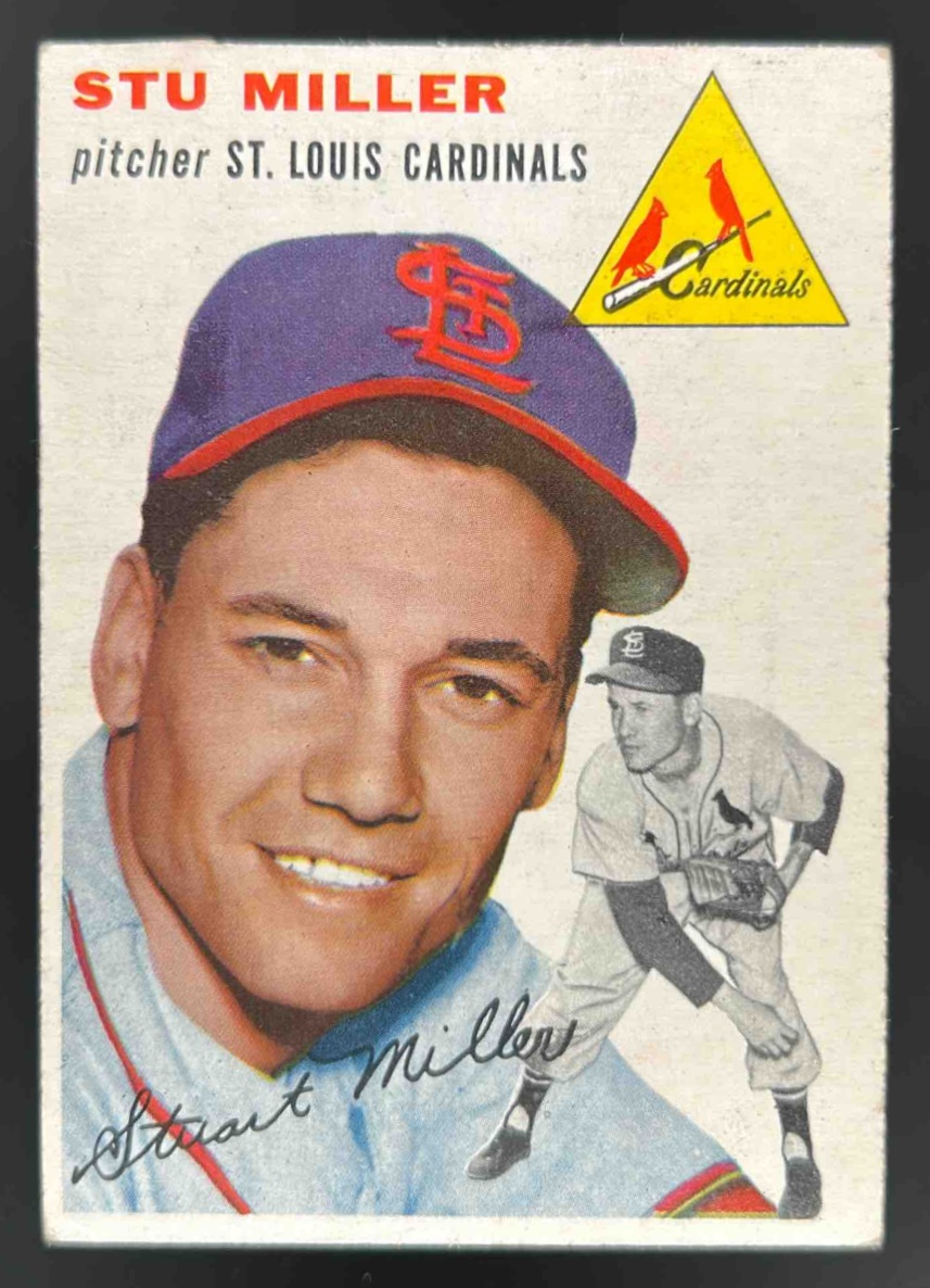 Card image for 1954 TOPPS BASEBALL STU MILLER #164 ST. LOUIS CARDINALS