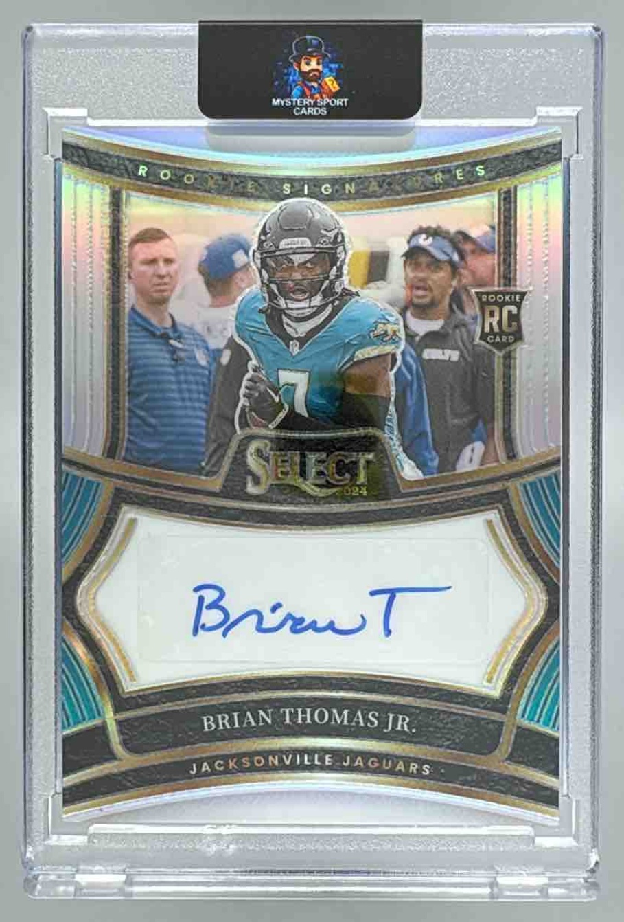 Card image for 2024 Panini Select Brian Thomas Jr. Rookie Signatures /399 #RSP-BTJ RC Auto Jaguars