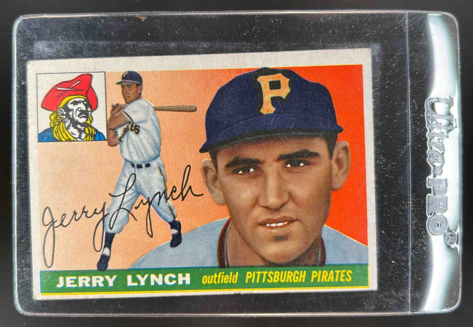 Card image for 1955 TOPPS BASEBALL JERRY LYNCH #142 PITTSBURGH PIRATES