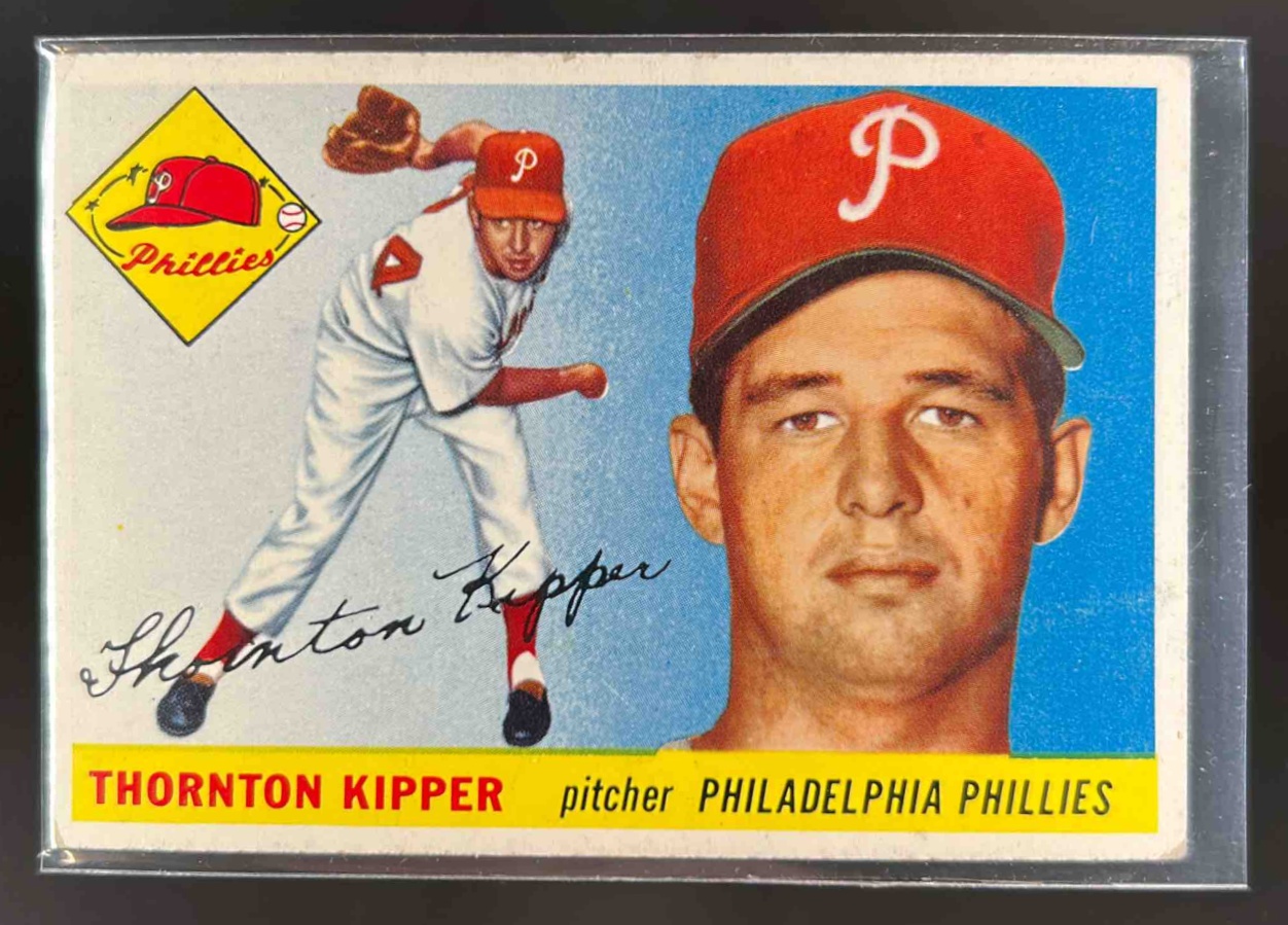 Card image for 1955 TOPPS BASEBALL THORNTON KIPPER #62 PHILADELPHIA PHILLIES