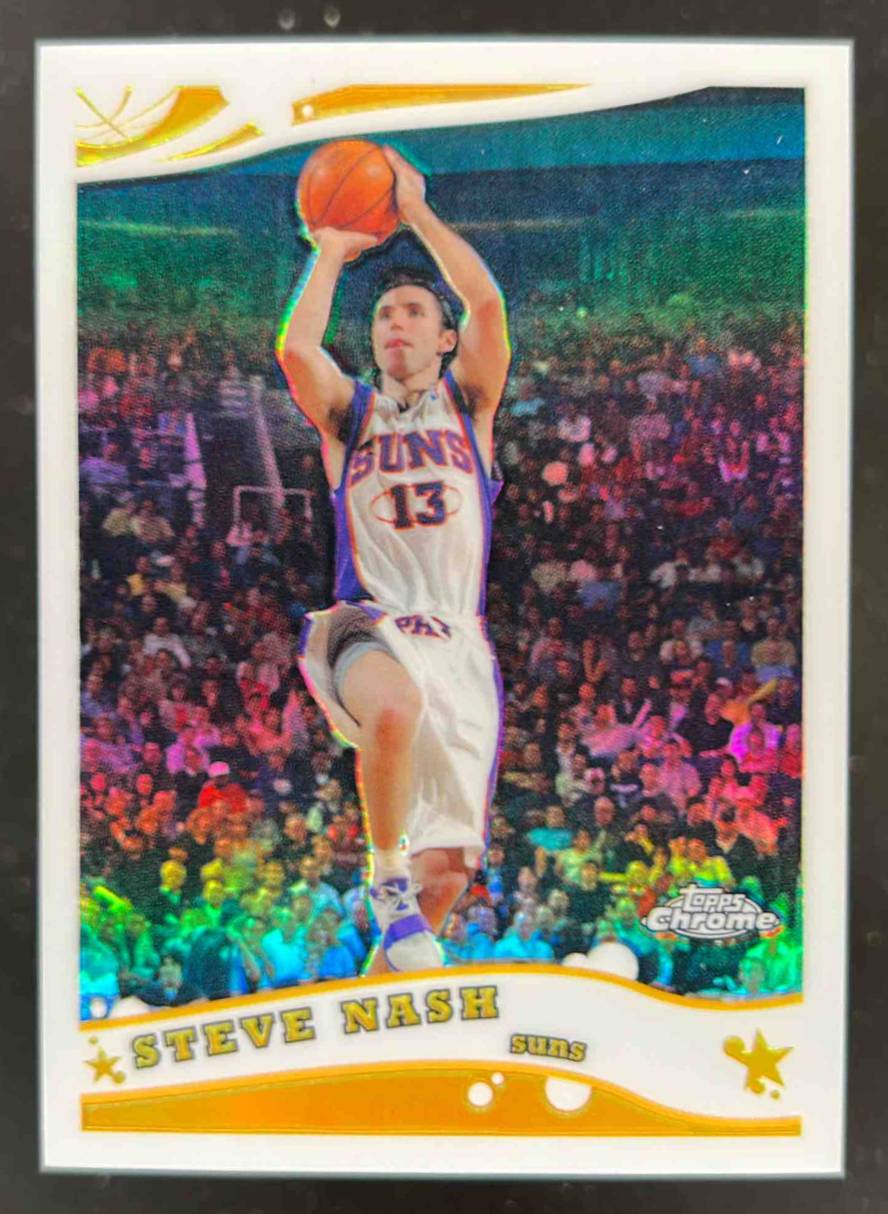 Card image for 2005-06 TOPPS CHROME STEVE NASH REFRACTOR /999 #98 PHOENIX SUNS