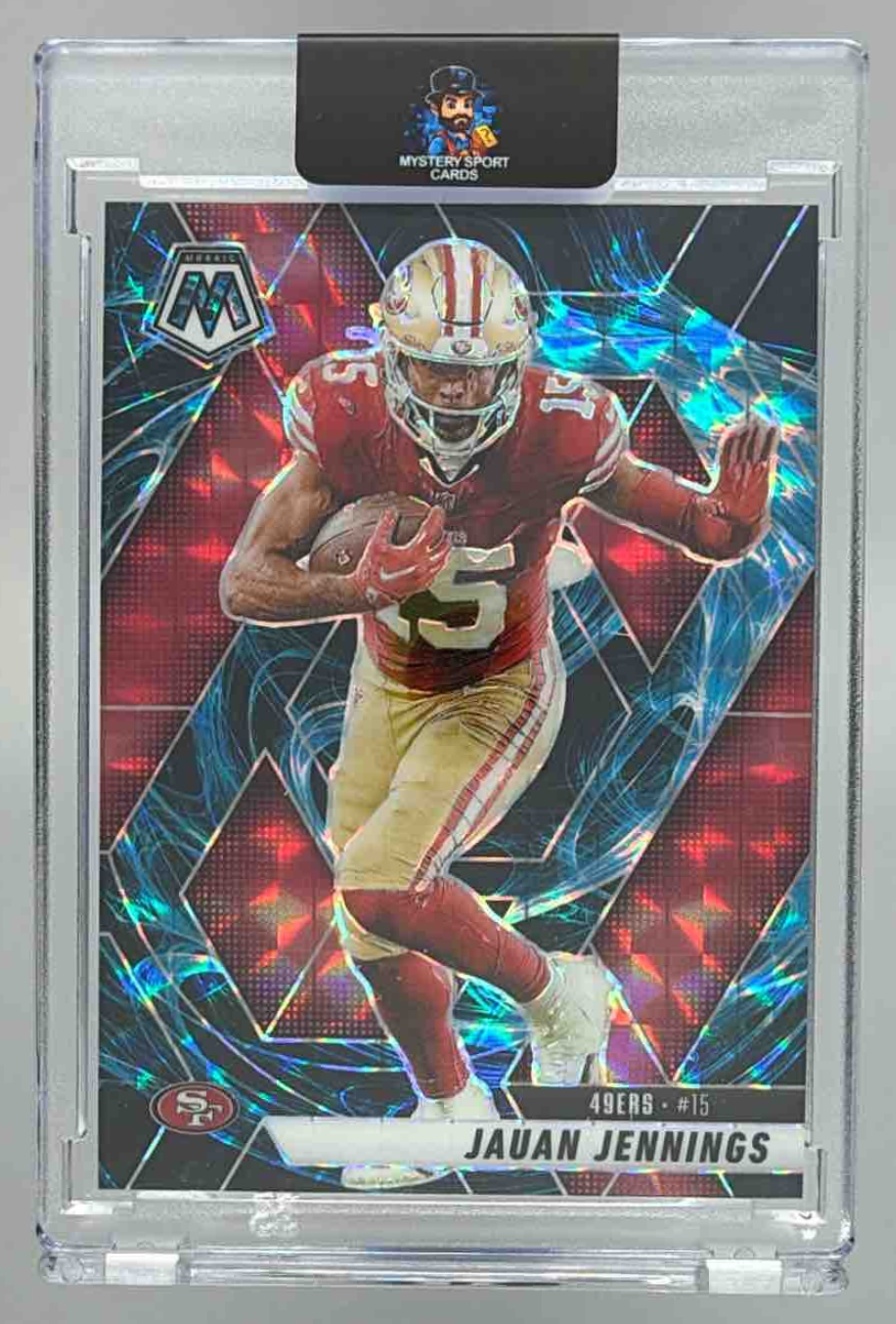Card image for 2025 Panini Football Mosaic Jauan Jennings #142 San Francisco 49ers