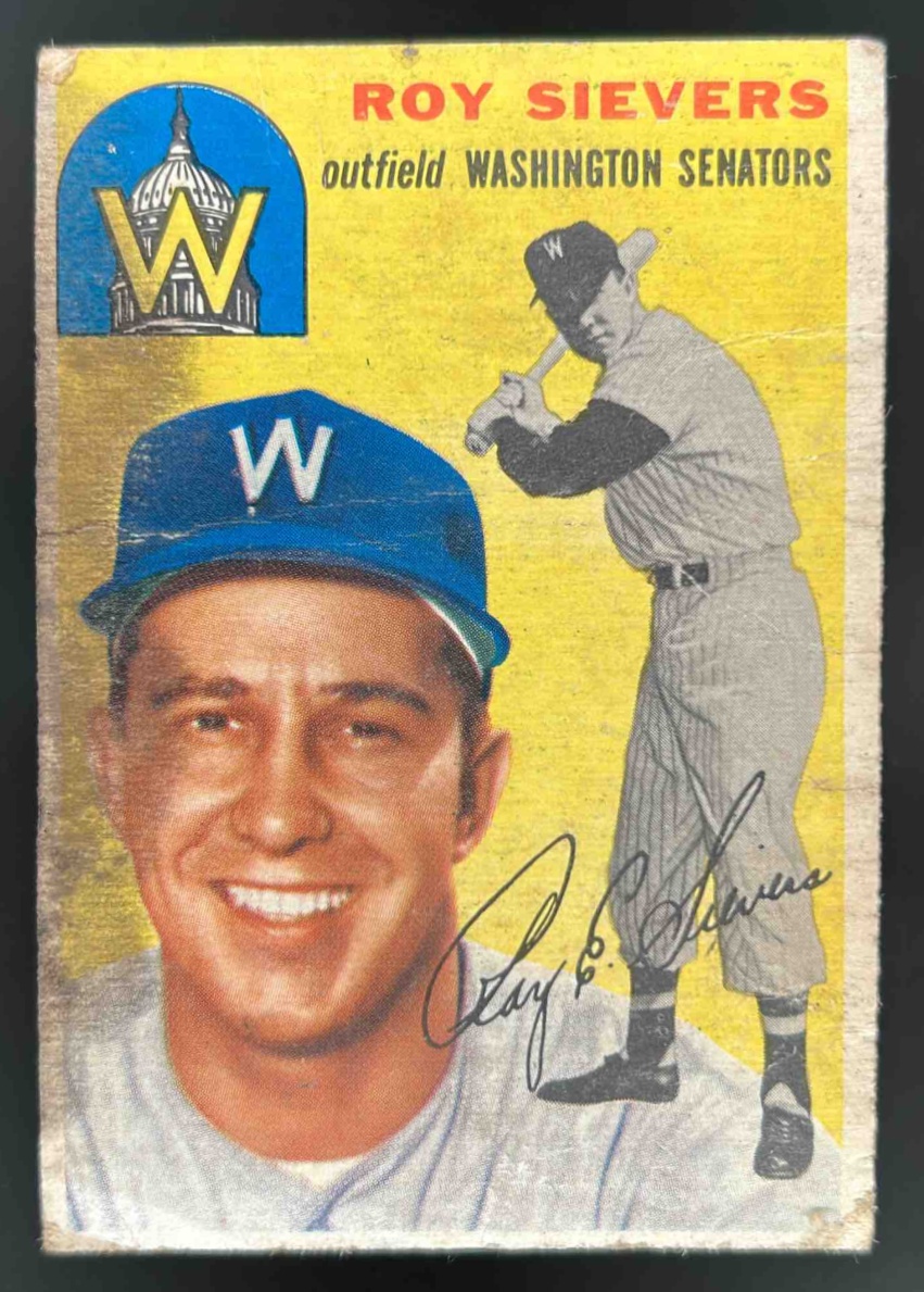 Card image for 1954 TOPPS BASEBALL ROY SIEVERS #245