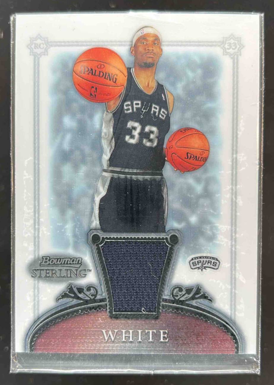 Card image for 2006-07 BOWMAN STERLING JAMES WHITE #54 MEM RC ROOKIE SAN ANTONIO SPURS