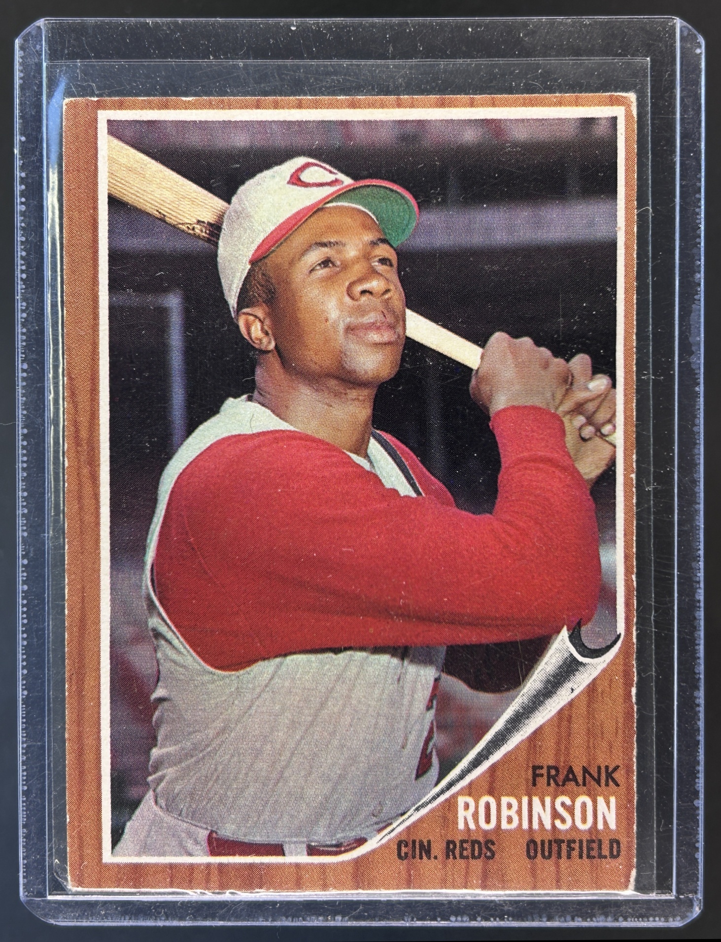 Card image for 1962 TOPPS FRANK ROBINSON #350 CINCINNATI REDS MIDGRADE