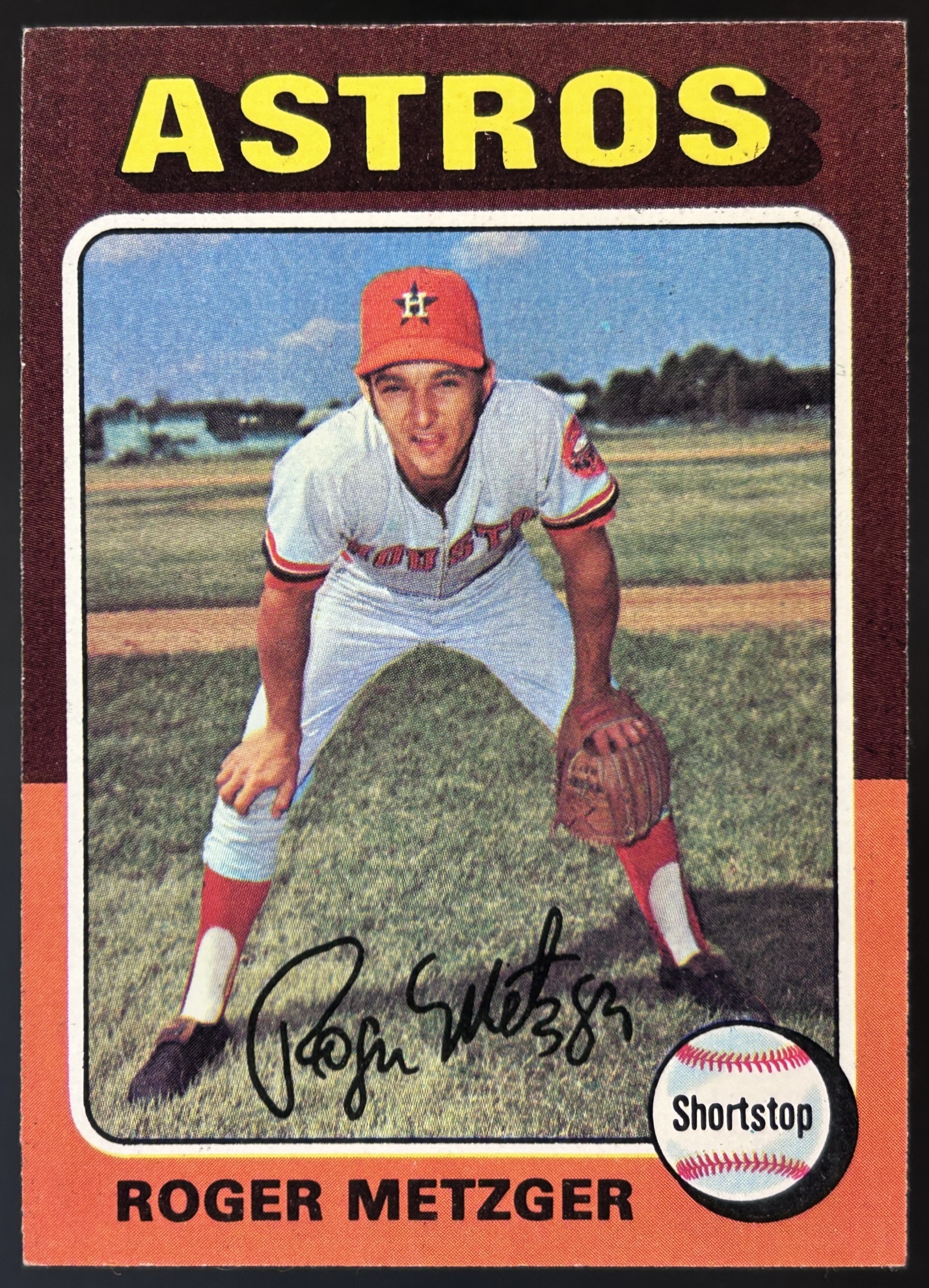 Card image for 1975 TOPPS ROGER METZGER #541 HOUSTON ASTROS