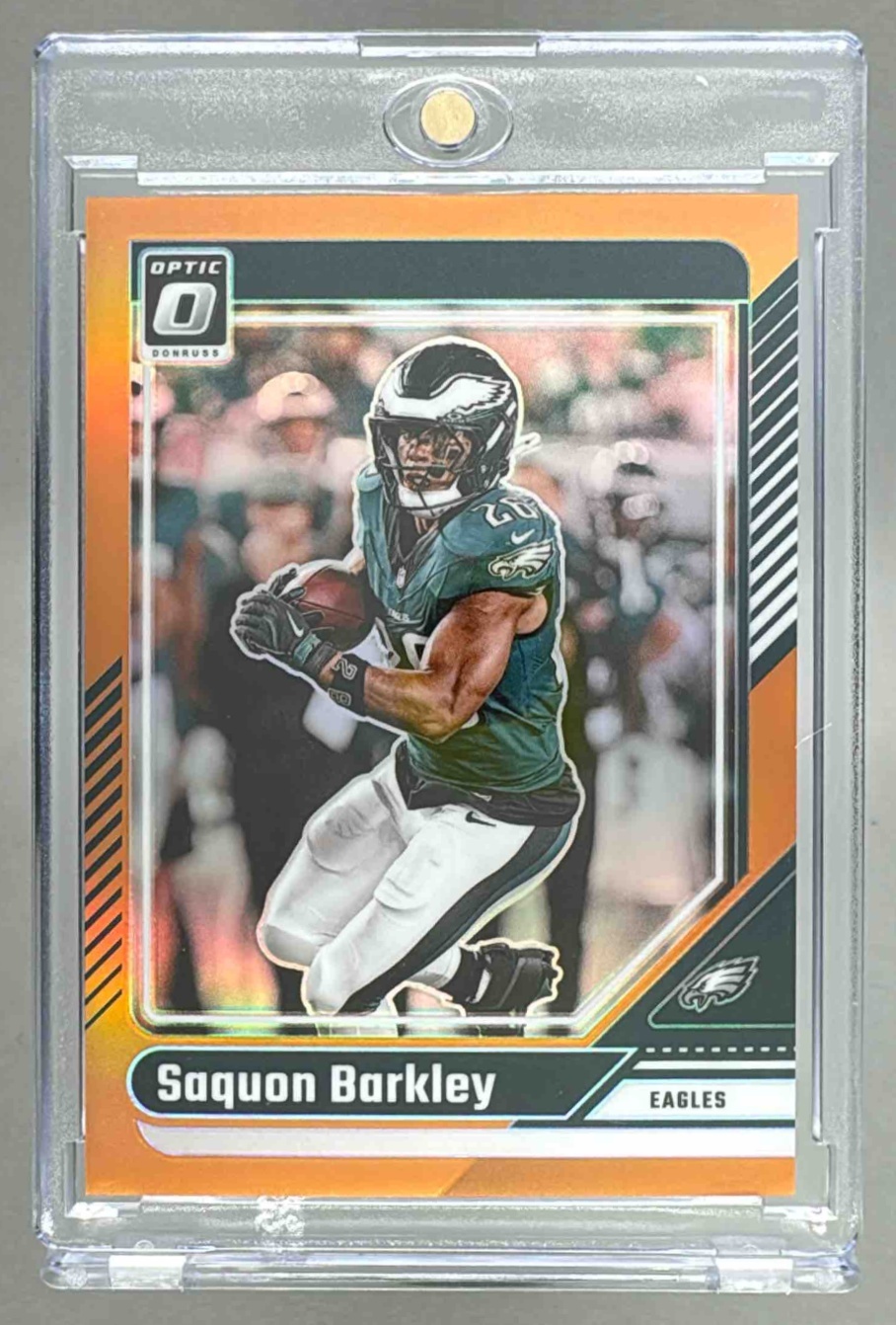 Card image for 2024 Panini Donruss Optic Saquon Barkley Orange /249 #159 Eagles