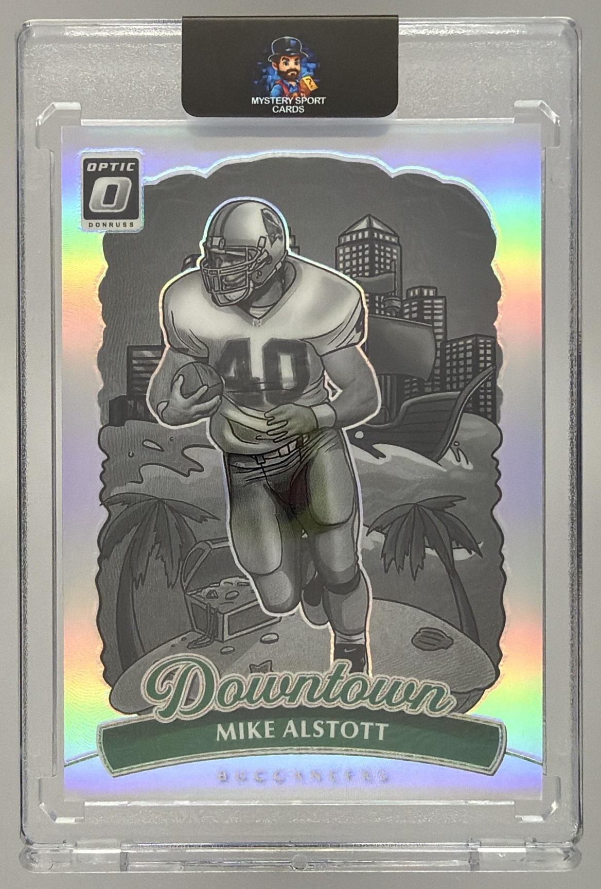 Card image for 2025 Panini Donruss Optic Mike Alstott Downtown Legends #7 Buccaneers