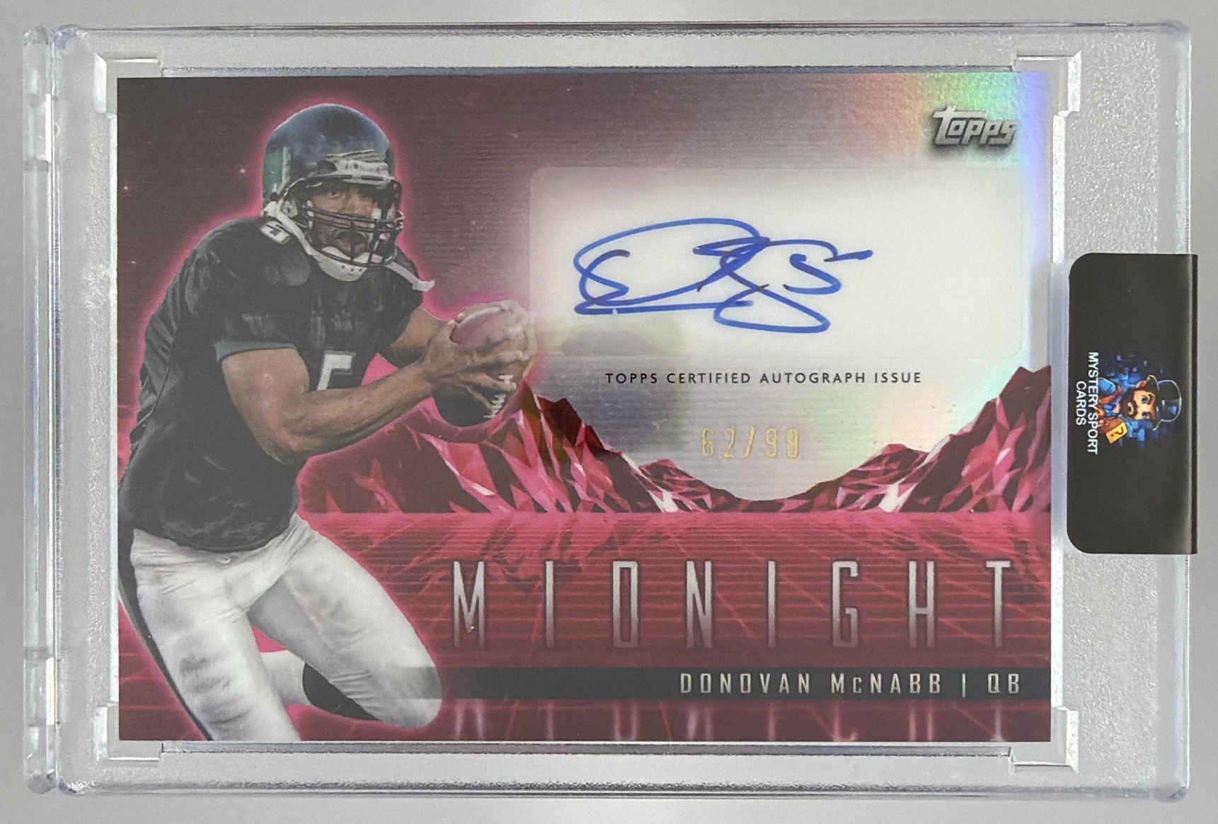 Card image for 2024 Topps Midnight Donovan McNabb Horizon Signatures Twilight /99 #HZS-DM Auto Eagles