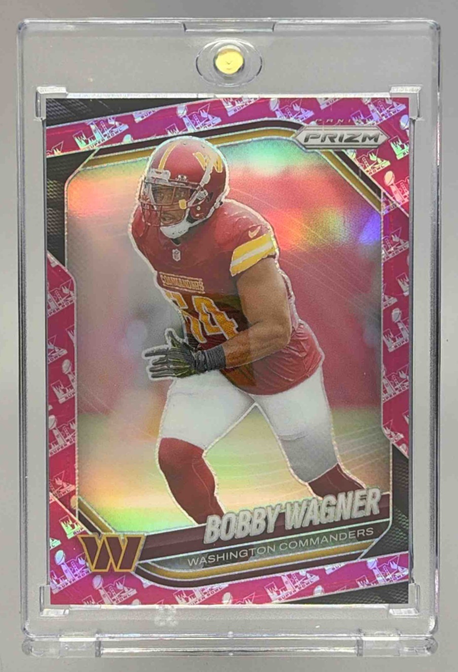 Card image for 2025 Panini Prizm Bobby Wagner Super Bowl LX /60 #261 Commanders