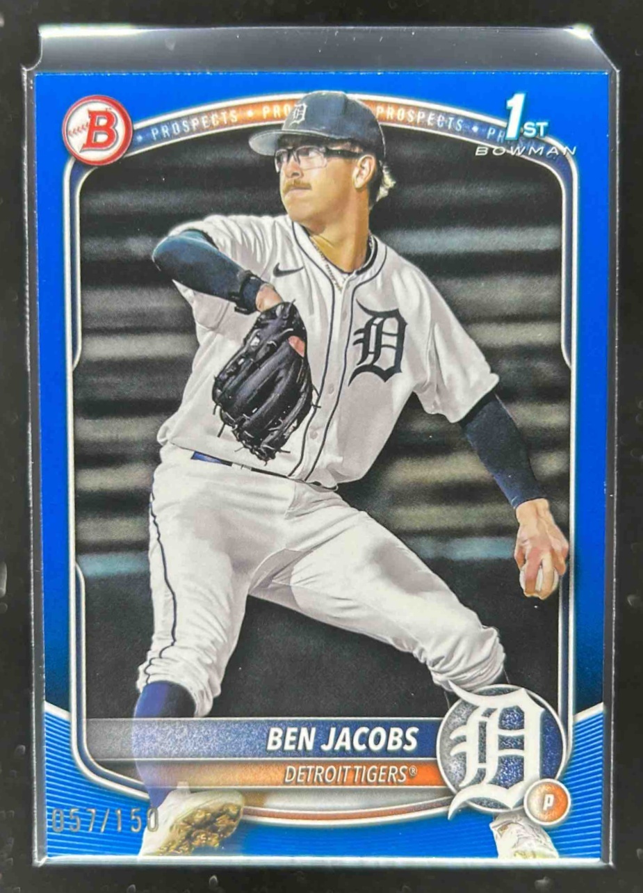 Card image for Ben Jacobs 2025 Bowman Draft Blue Border /150