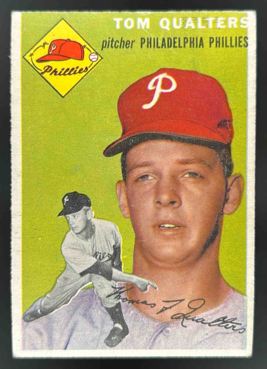 Card image for 1954 TOPPS BASEBALL TOM QUALTERS #174 RC PHILADELPHIA PHILLIES