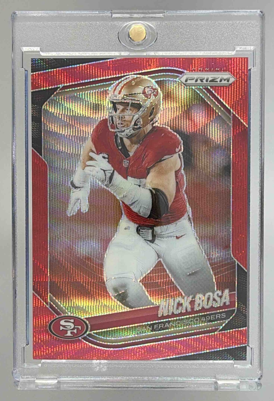 Card image for 2025 Panini Football Prizm Nick Bosa #219 San Francisco 49ers