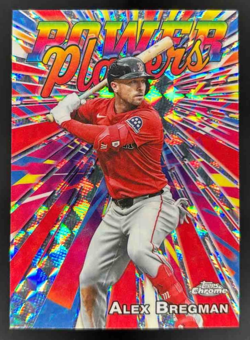 Card image for 2025 Topps Chrome Update Alex Bregman Power Players Geometric Refractor #PP-31