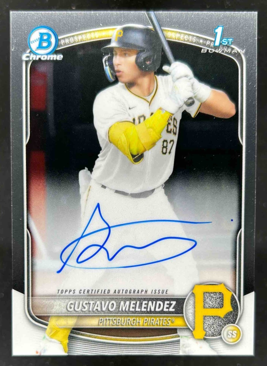 Card image for Gustavo Melendez 2025 Bowman Draft Chrome Prospect Auto