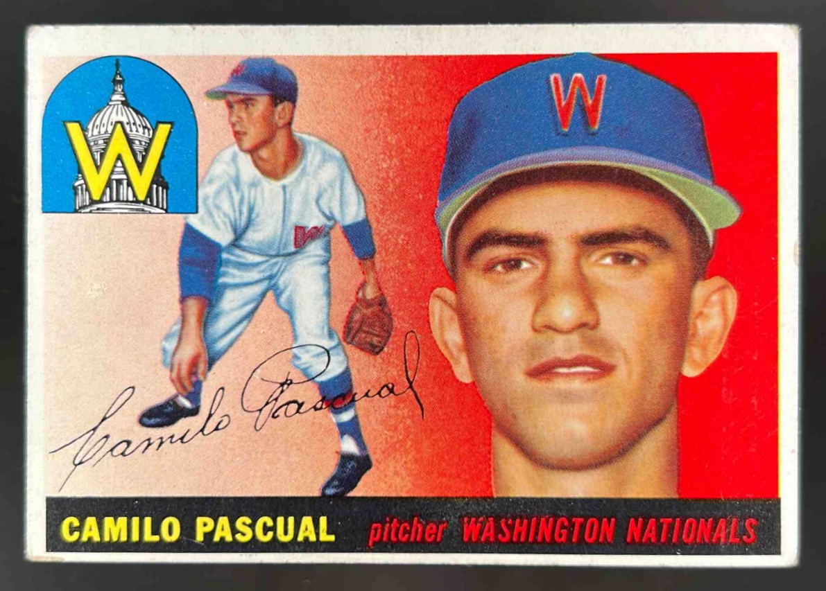Card image for 1955 TOPPS BASEBALL CAMILO PASCUAL #84 RC