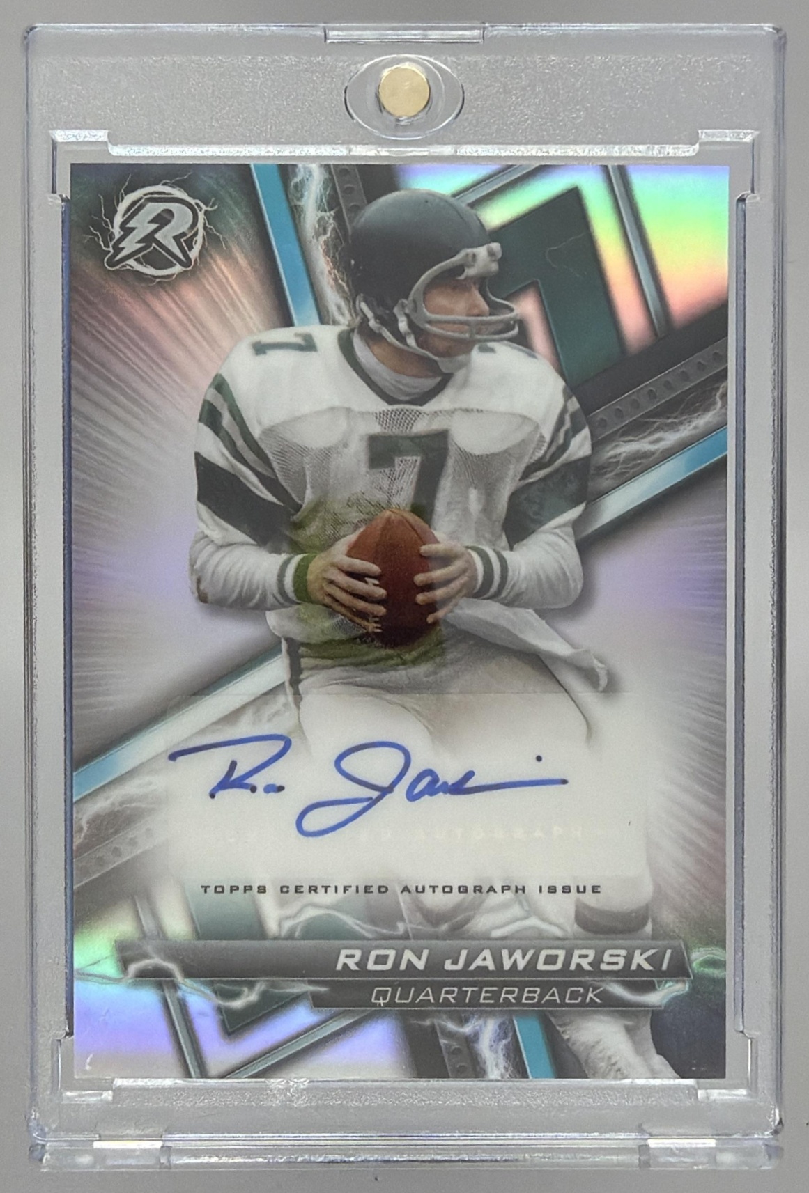 Card image for 2023 Topps Composite Ron Jaworski Resurgence Signatures #RA-RJ Auto Eagles