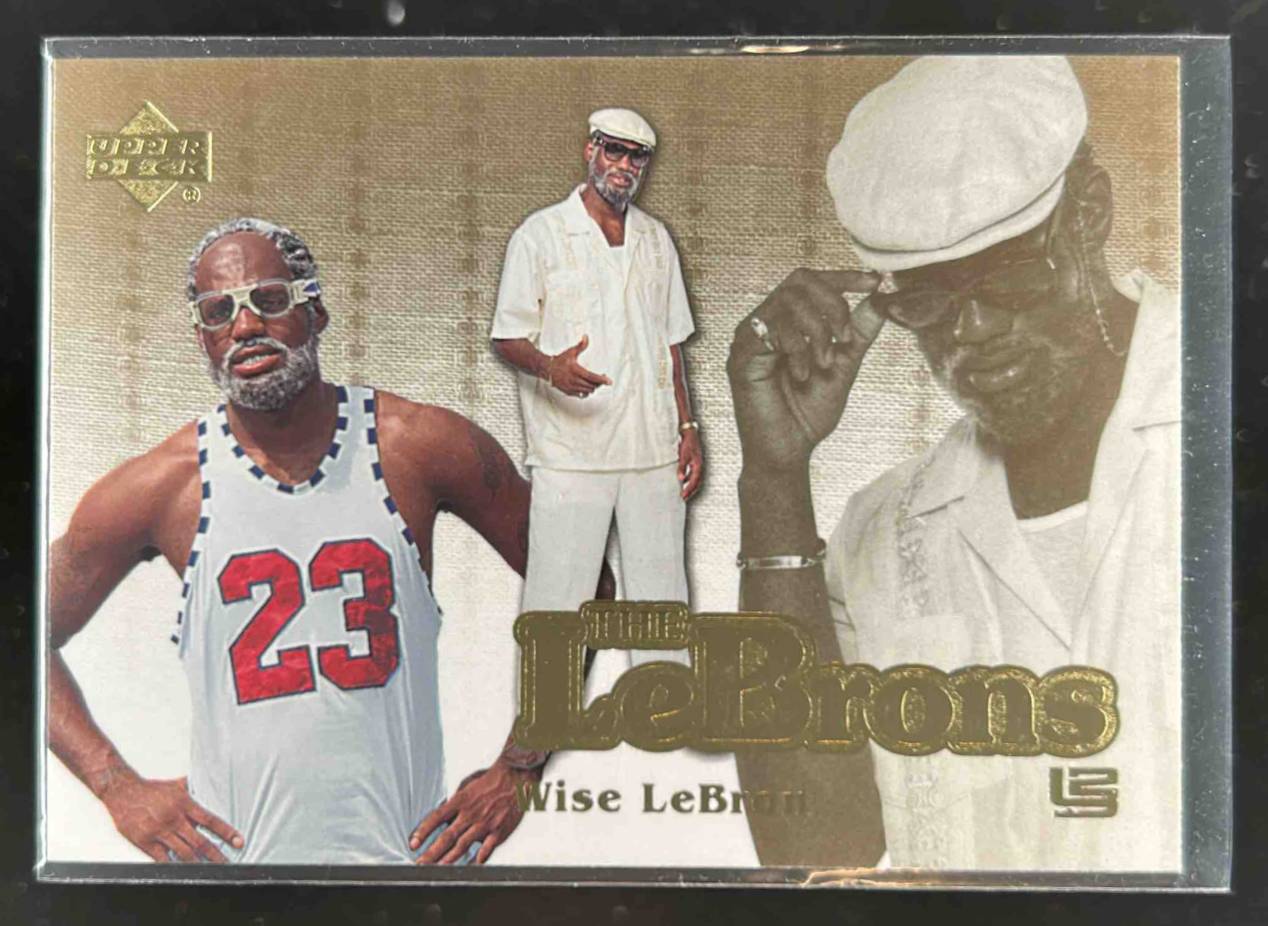 Card image for 2006-07 Upper Deck Reserve LeBron James The LeBrons Gold #LBJ-9