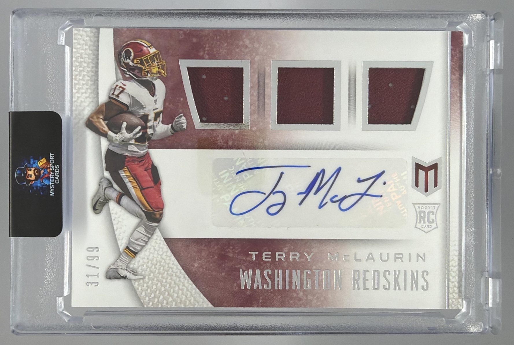 Card image for 2020 Panini Football Chronicles Terry McLaurin Signature Series /249 #SS-TM Auto