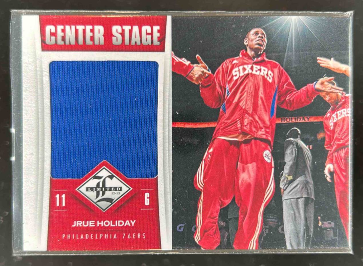 Card image for 2012-13 Panini Limited Jrue Holiday Center Stage Materials 15 /49 #49