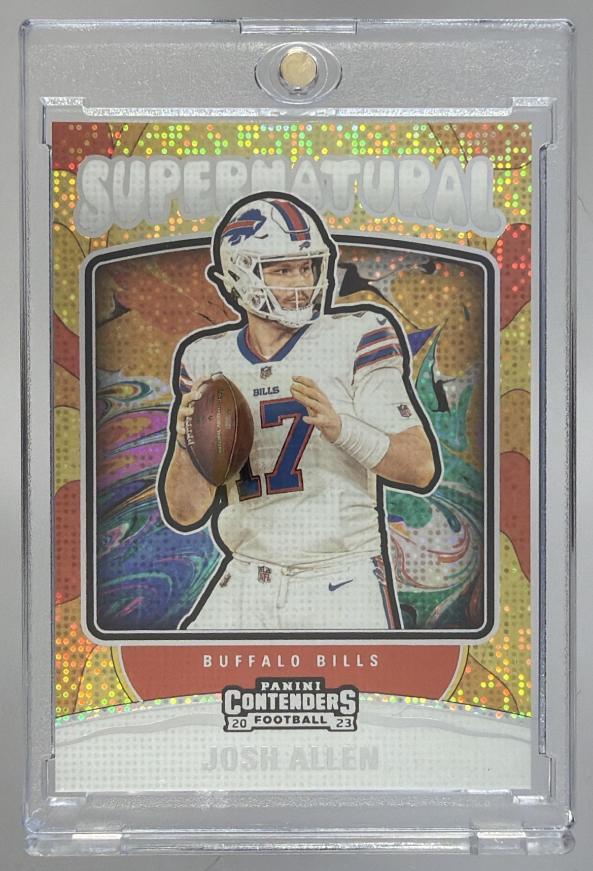 Card image for 2023 Panini Football Contenders Josh Allen Supernatural #8 Buffalo Bills