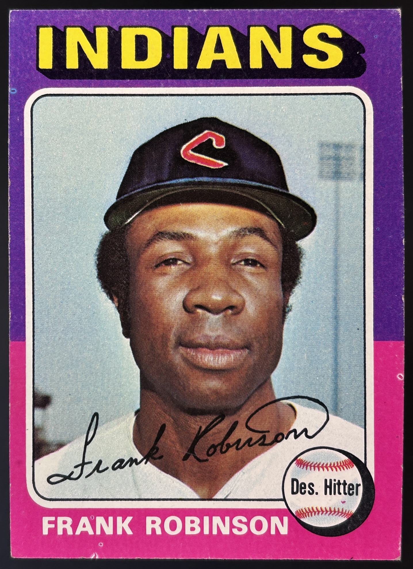 Card image for 1975 TOPPS FRANK ROBINSON #580 CLEVELAND INDIANS