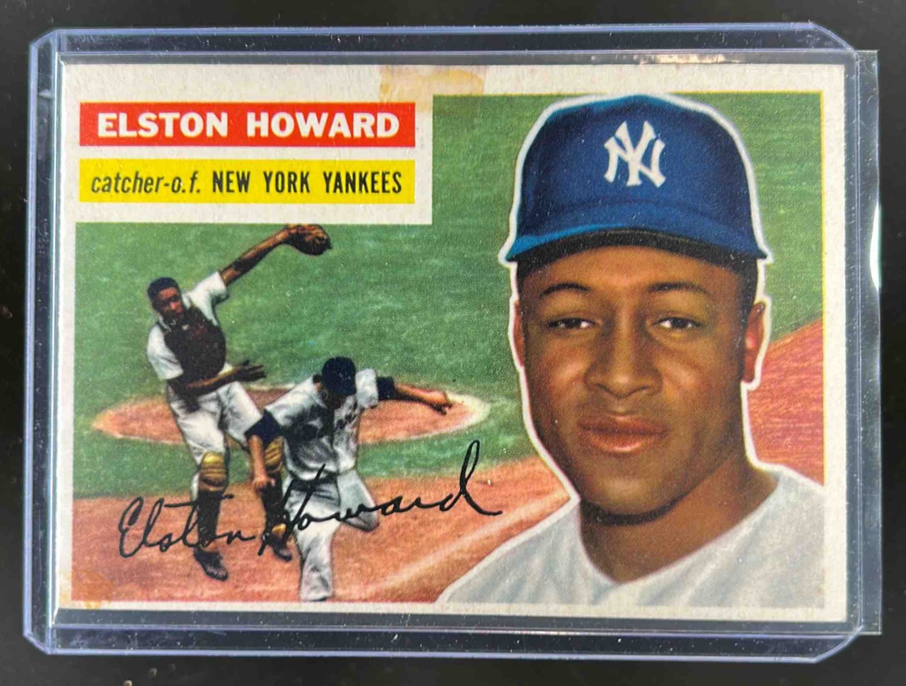 Card image for 1956 TOPPS BASEBALL ELSTON HOWARD #208 NEW YORK YANKEES