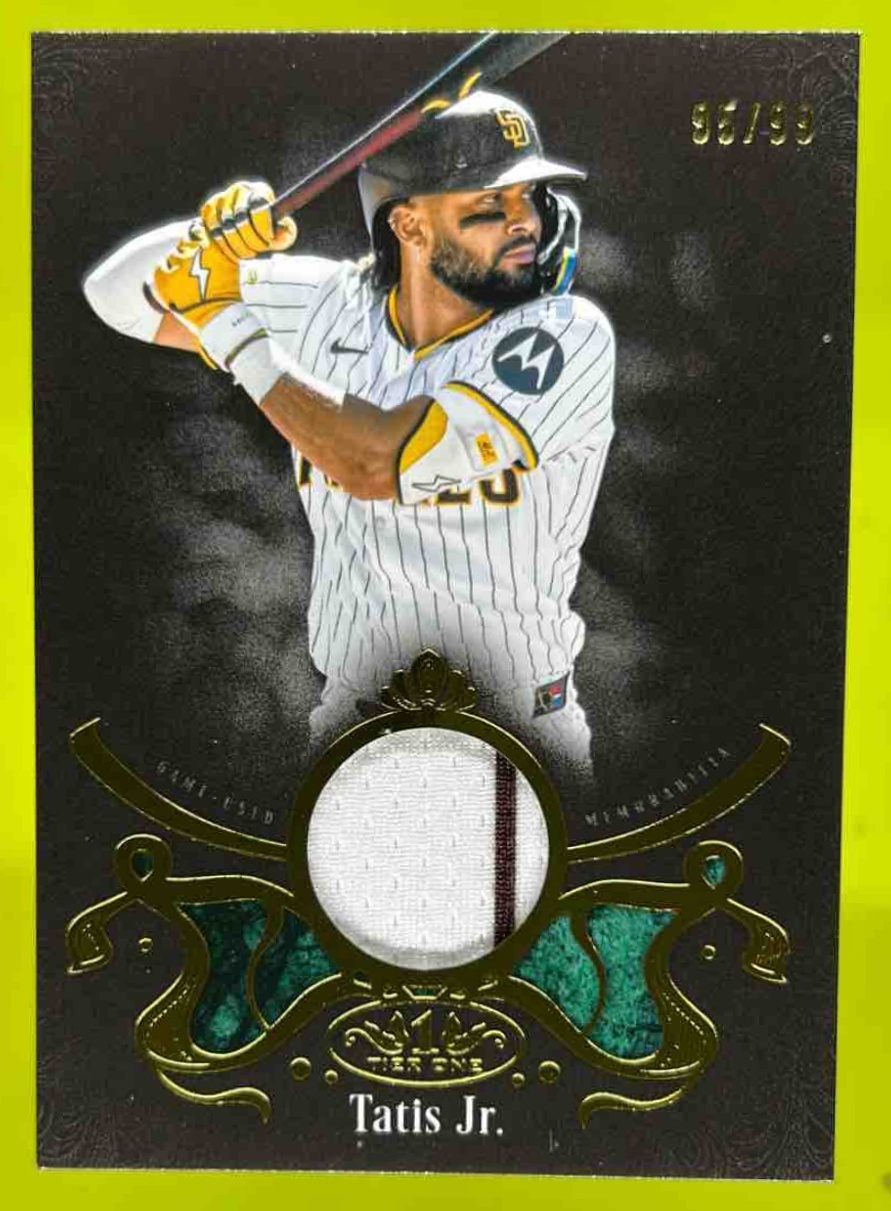 Card image for Fernando Tatis Jr. 2026 Topps Tier One Shadow Relic /99